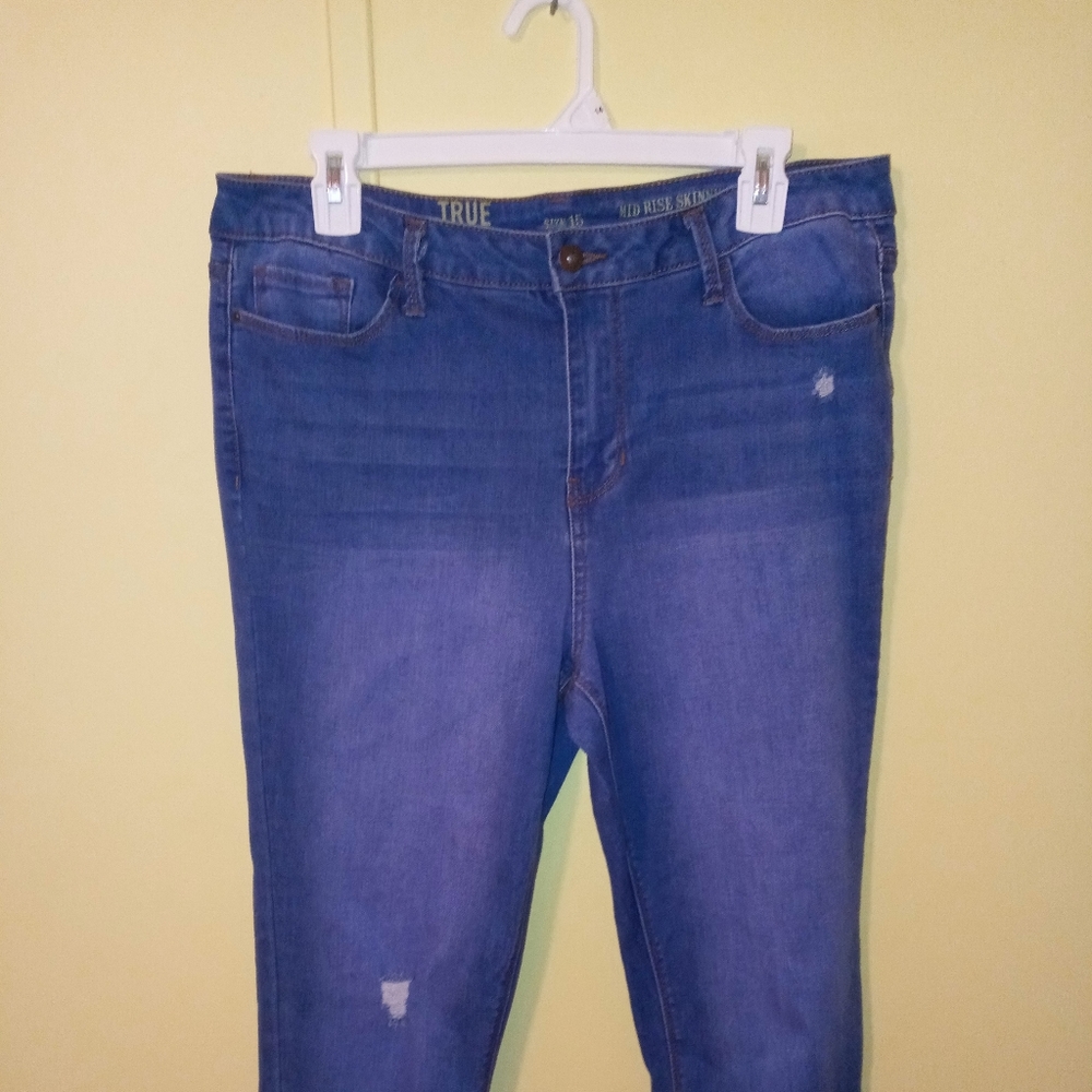 Denim skinny jeans